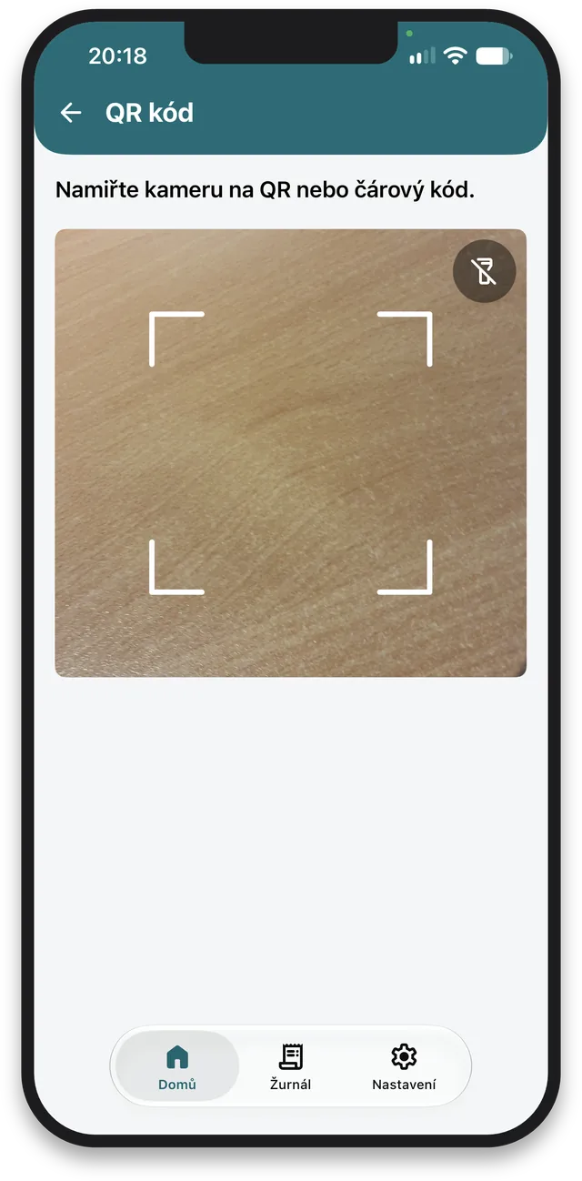 Čtečka kódů – Spojka v mobilu pro iOS